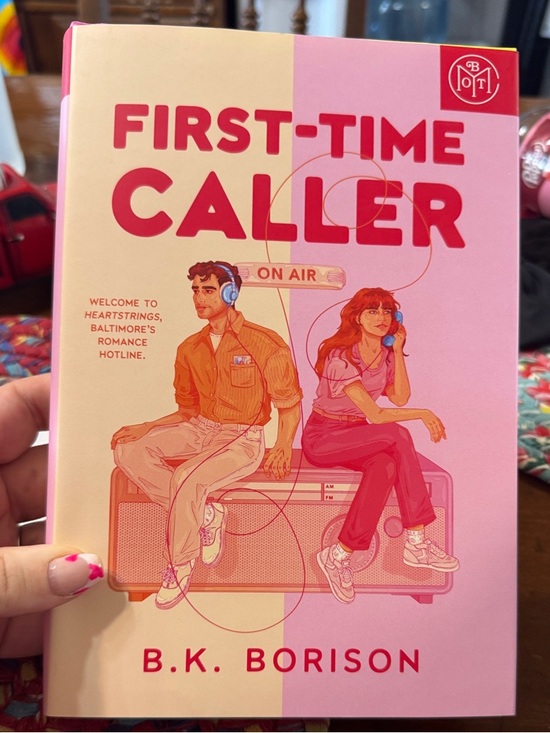 Other - First-Time Caller by B.K. Borison — Pink & Cream Paperback